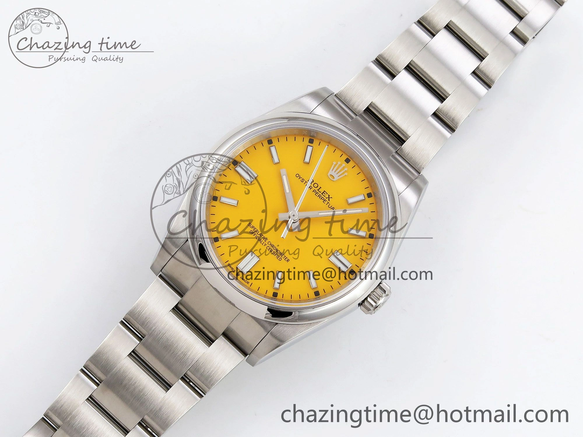 Oyster Perpetual 126000 36mm APF 1:1 Best Edition 904L Steel Yellow Dial VR3230
