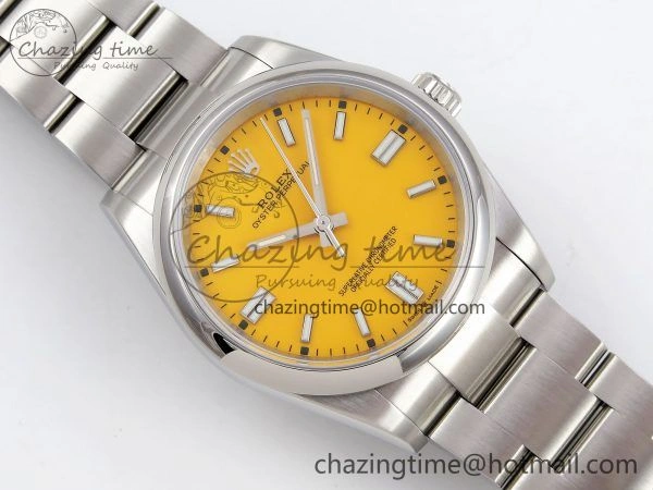 Oyster Perpetual 126000 36mm APF 1:1 Best Edition 904L Steel Yellow Dial VR3230