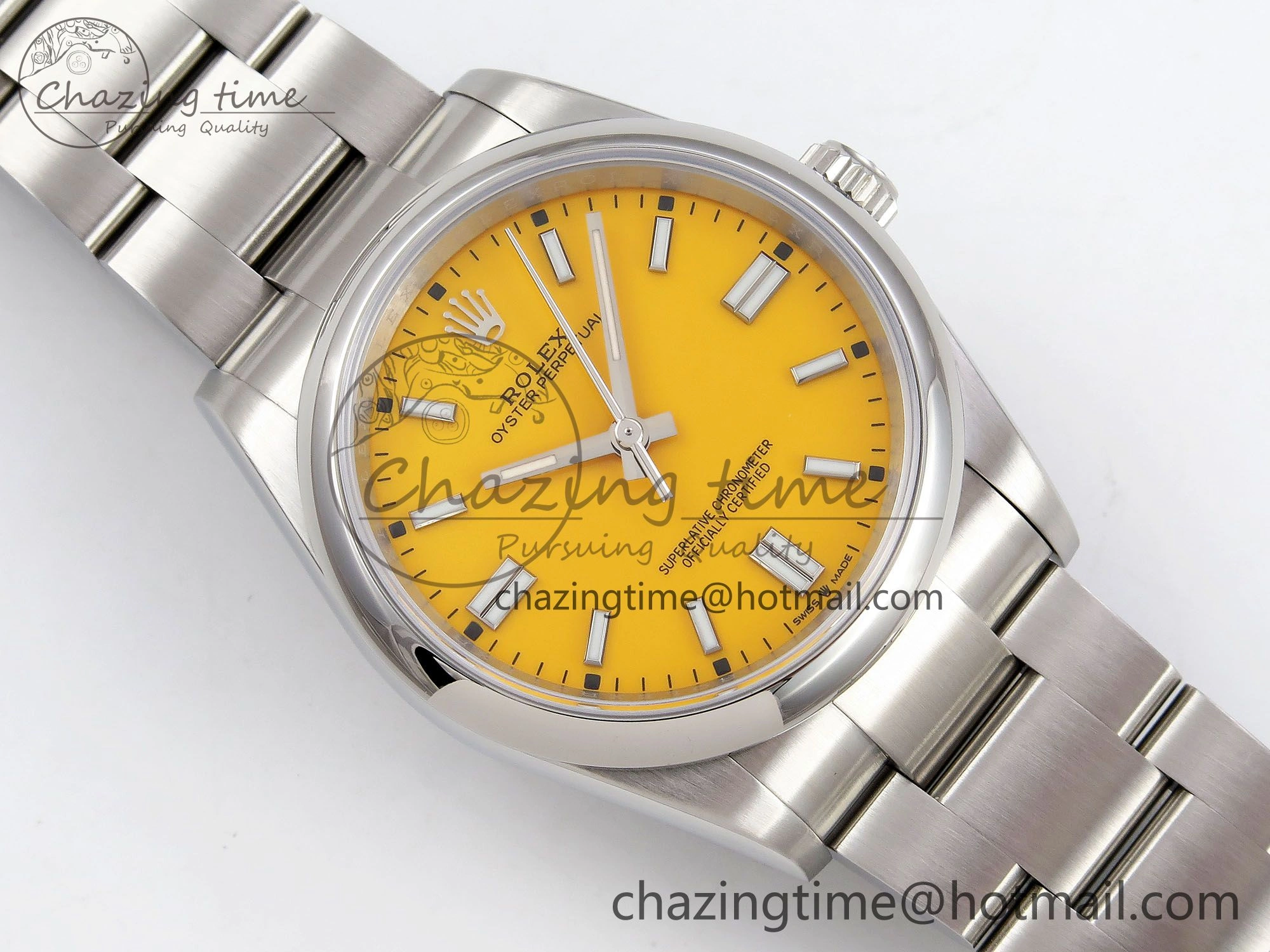 Oyster Perpetual 126000 36mm APF 1:1 Best Edition 904L Steel Yellow Dial VR3230