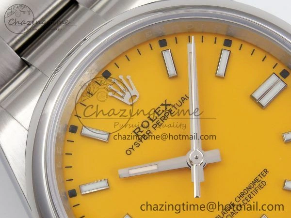 Oyster Perpetual 126000 36mm APF 1:1 Best Edition 904L Steel Yellow Dial VR3230