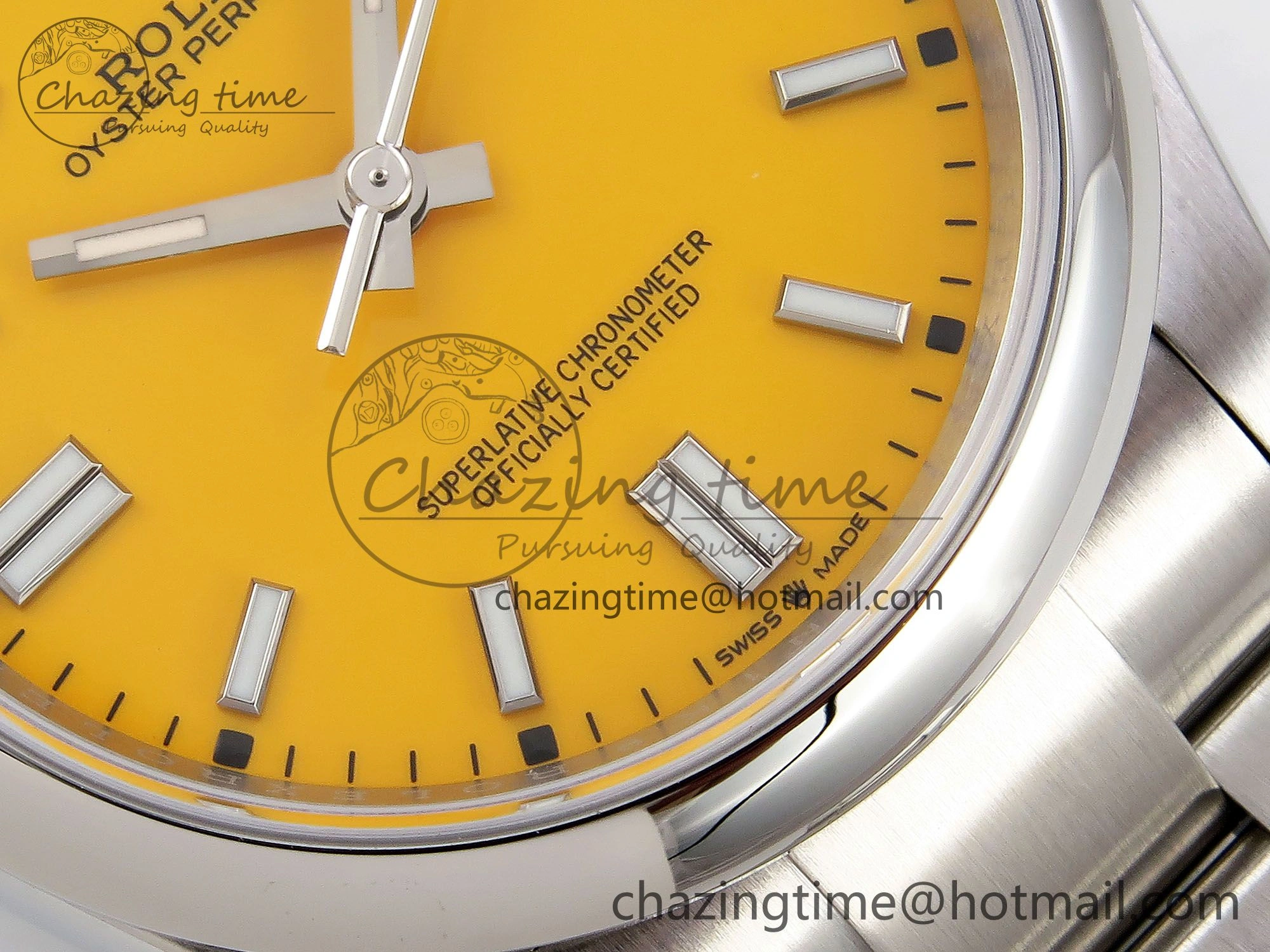 Oyster Perpetual 126000 36mm APF 1:1 Best Edition 904L Steel Yellow Dial VR3230
