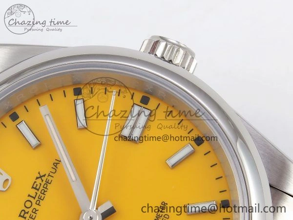 Oyster Perpetual 126000 36mm APF 1:1 Best Edition 904L Steel Yellow Dial VR3230