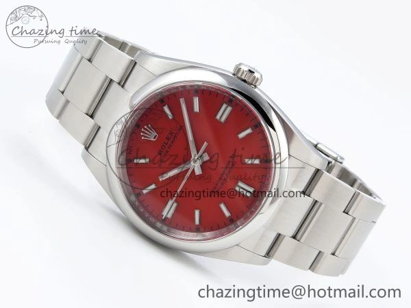 Oyster Perpetual 126000 36mm Clean 1:1 Best Edition 904L Steel Red Dial VR3230