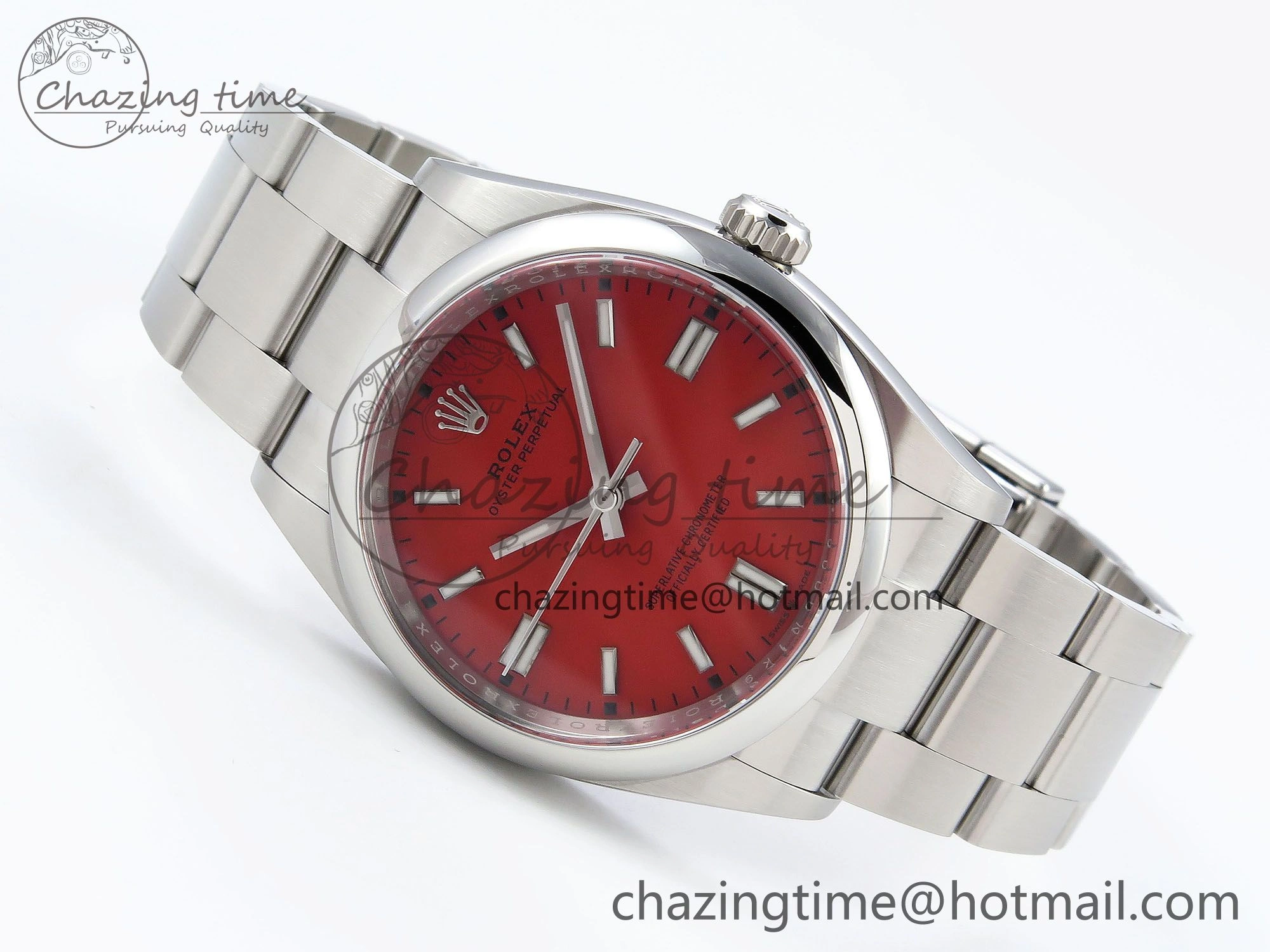 Oyster Perpetual 126000 36mm Clean 1:1 Best Edition 904L Steel Red Dial VR3230