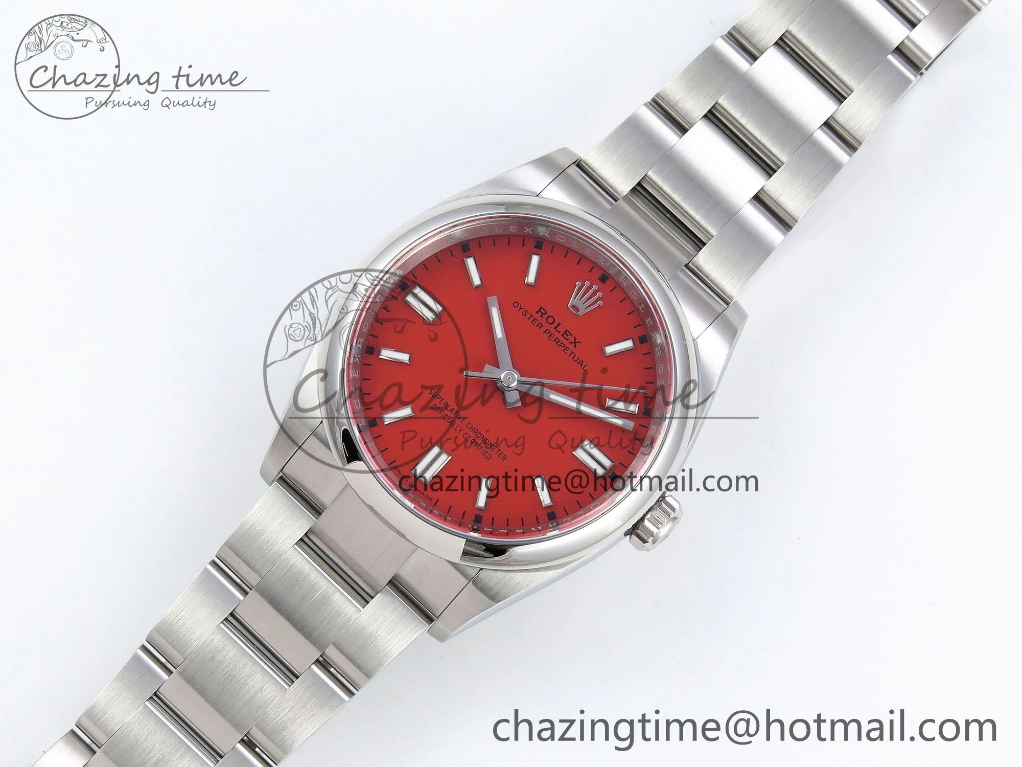 Oyster Perpetual 126000 36mm Clean 1:1 Best Edition 904L Steel Red Dial VR3230