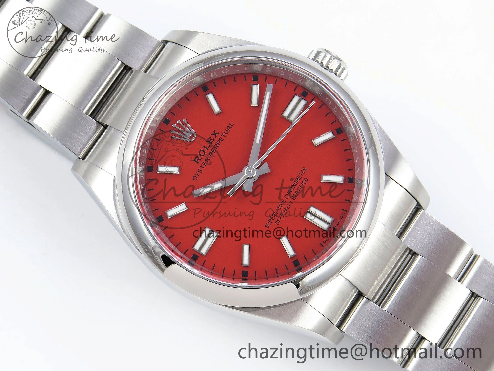 Oyster Perpetual 126000 36mm Clean 1:1 Best Edition 904L Steel Red Dial VR3230