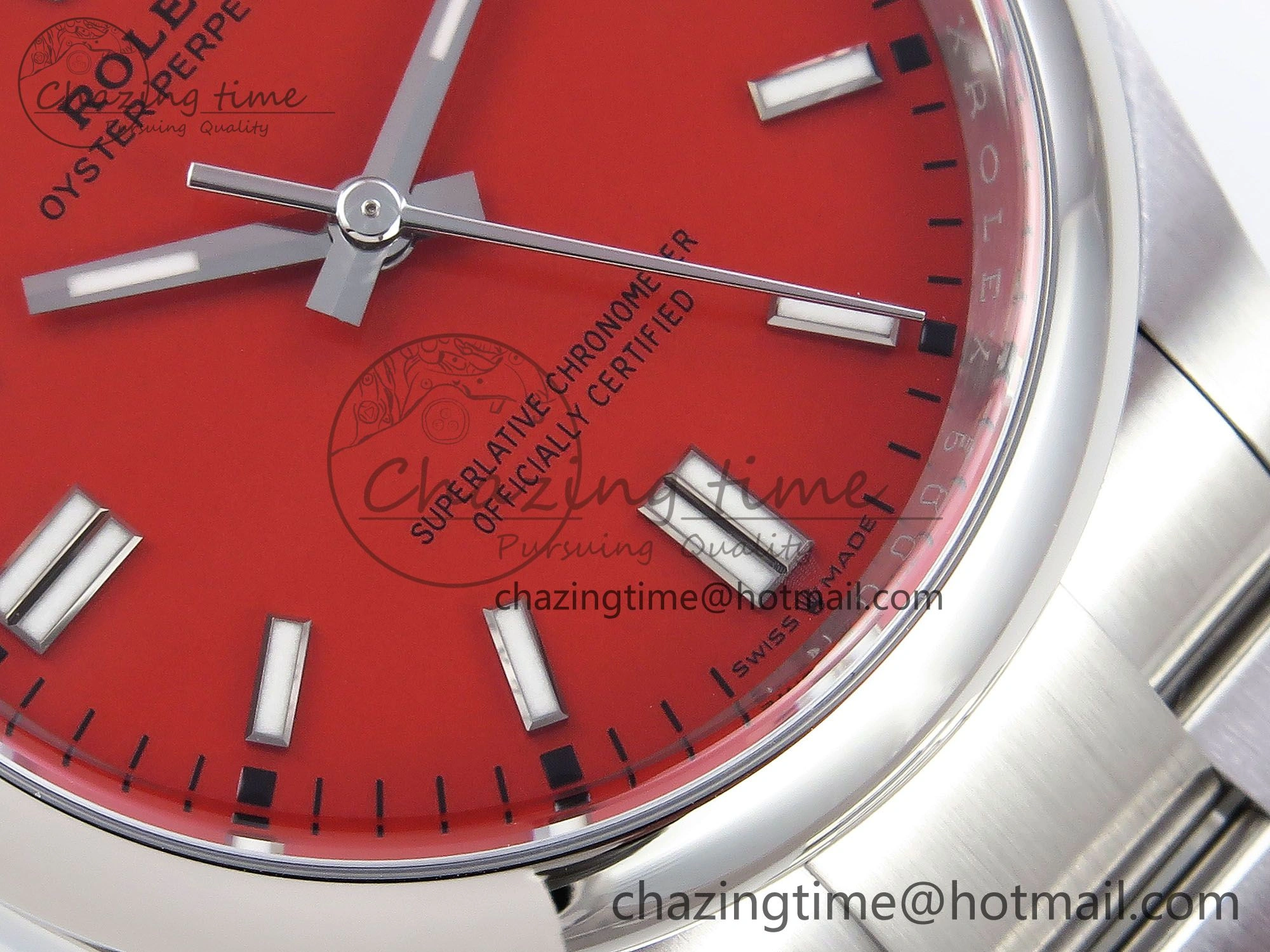 Oyster Perpetual 126000 36mm Clean 1:1 Best Edition 904L Steel Red Dial VR3230