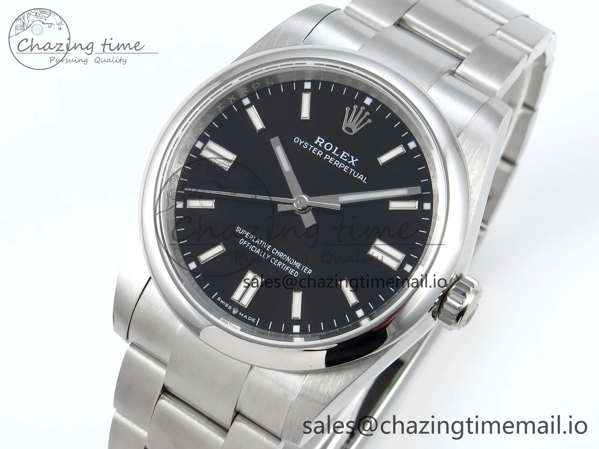 Oyster Perpetual 126000 36mm DIWF 1:1 Best Edition 904L Steel Black Dial A3230