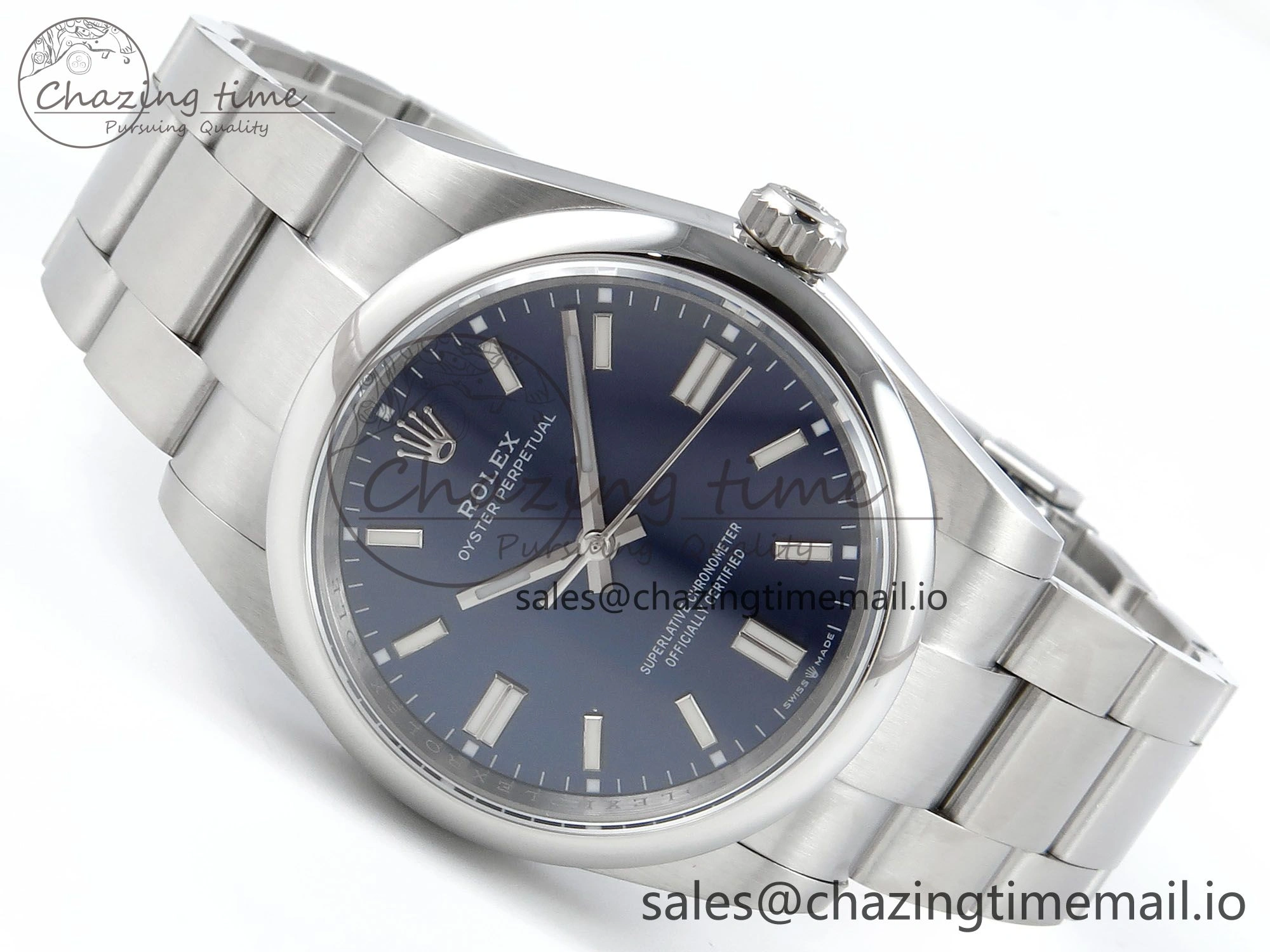 Oyster Perpetual 126000 36mm DIWF 1:1 Best Edition 904L Steel Blue Dial A3230