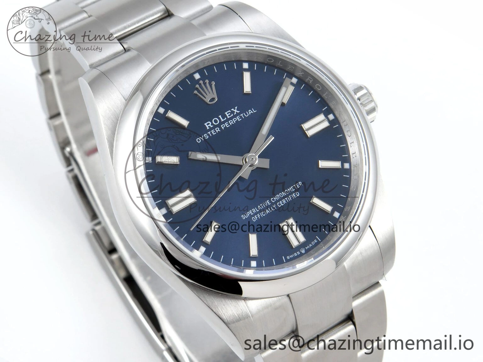 Oyster Perpetual 126000 36mm DIWF 1:1 Best Edition 904L Steel Blue Dial A3230