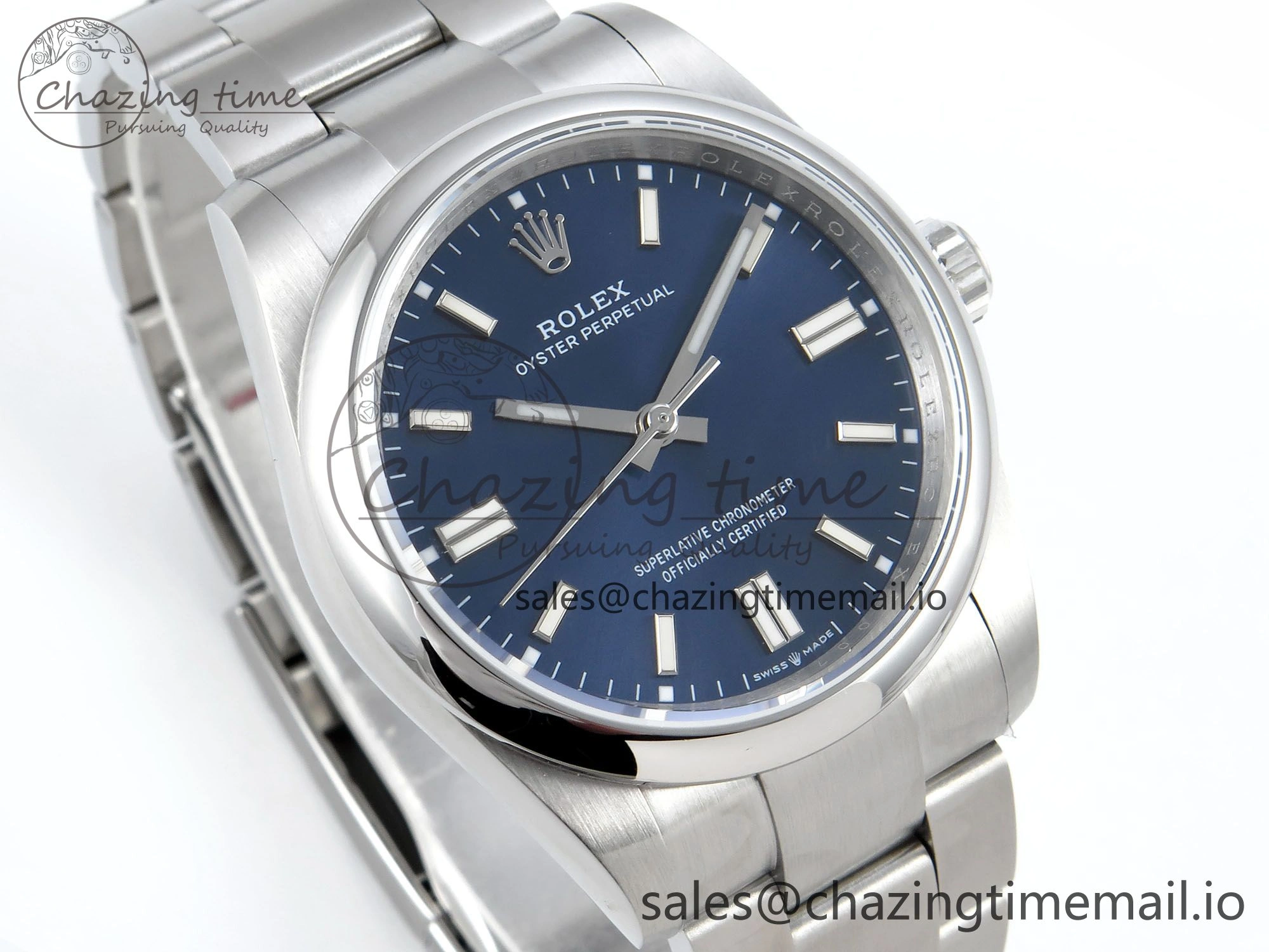 Oyster Perpetual 126000 36mm DIWF 1:1 Best Edition 904L Steel Blue Dial A3230