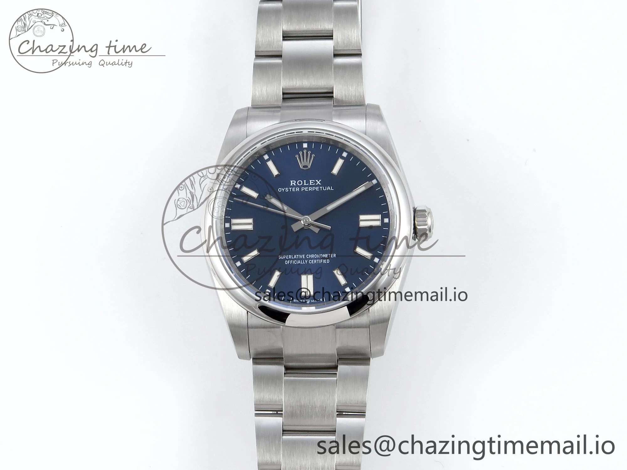 Oyster Perpetual 126000 36mm DIWF 1:1 Best Edition 904L Steel Blue Dial A3230