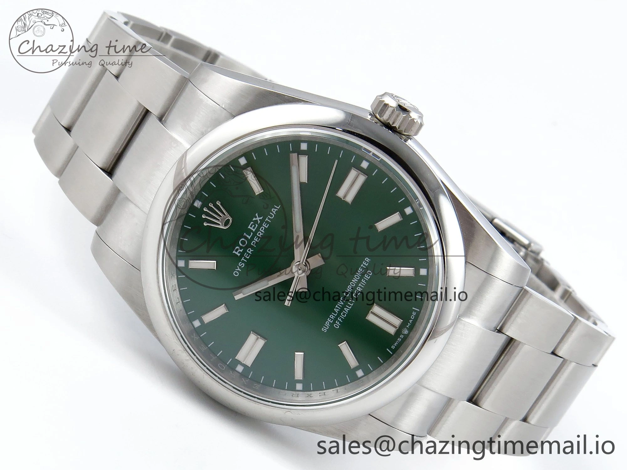 Oyster Perpetual 126000 36mm DIWF 1:1 Best Edition 904L Steel Green Dial A3230