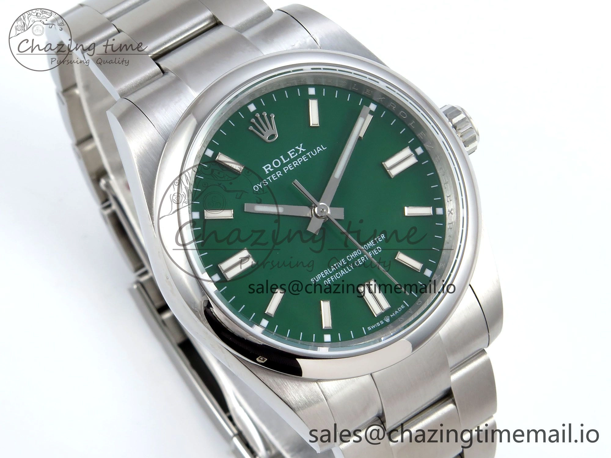 Oyster Perpetual 126000 36mm DIWF 1:1 Best Edition 904L Steel Green Dial A3230