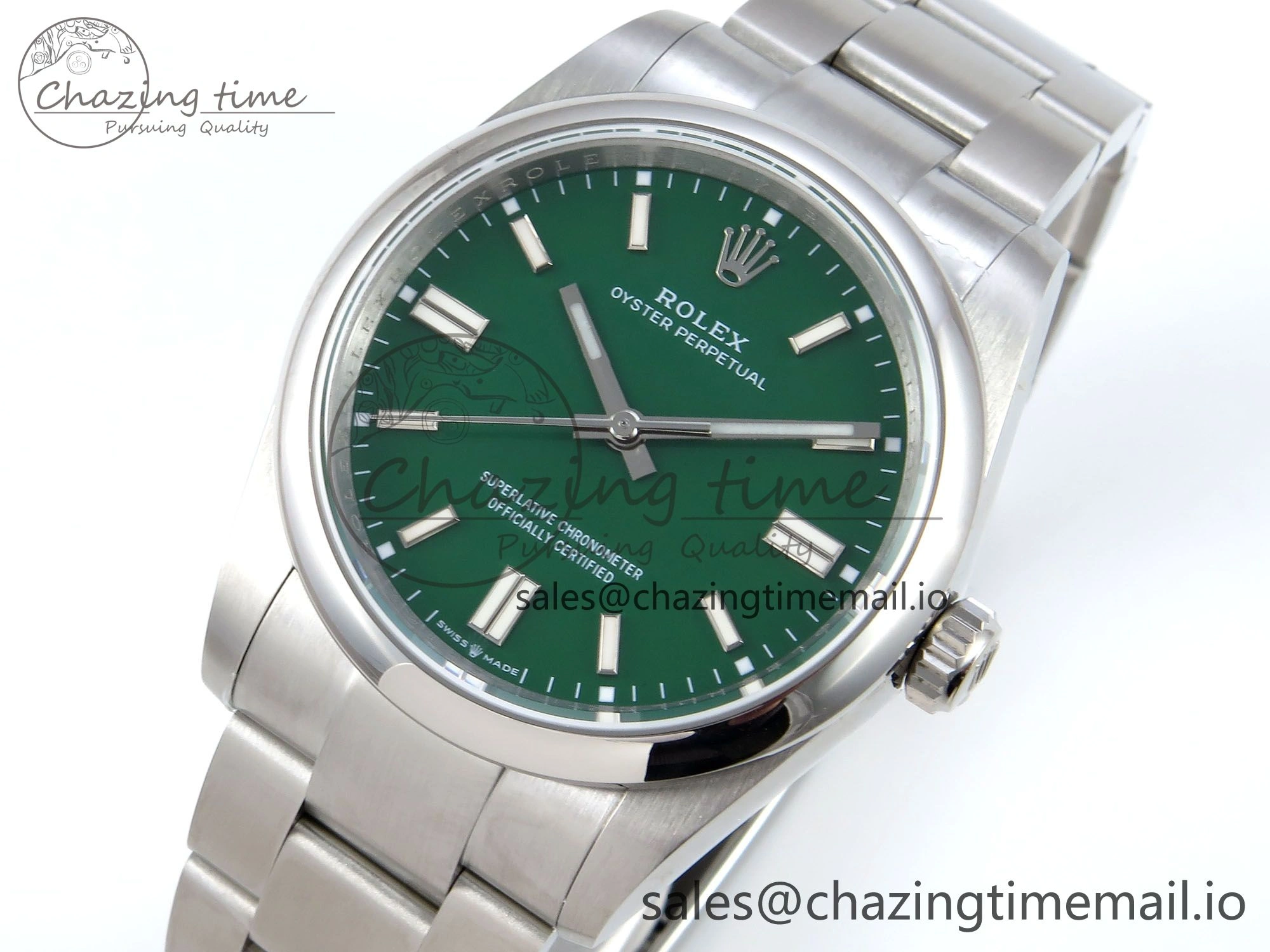 Oyster Perpetual 126000 36mm DIWF 1:1 Best Edition 904L Steel Green Dial A3230