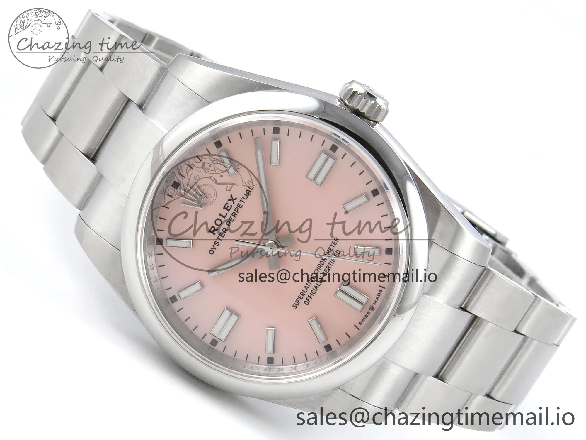 Oyster Perpetual 126000 36mm DIWF 1:1 Best Edition 904L Steel Pink Dial A3230