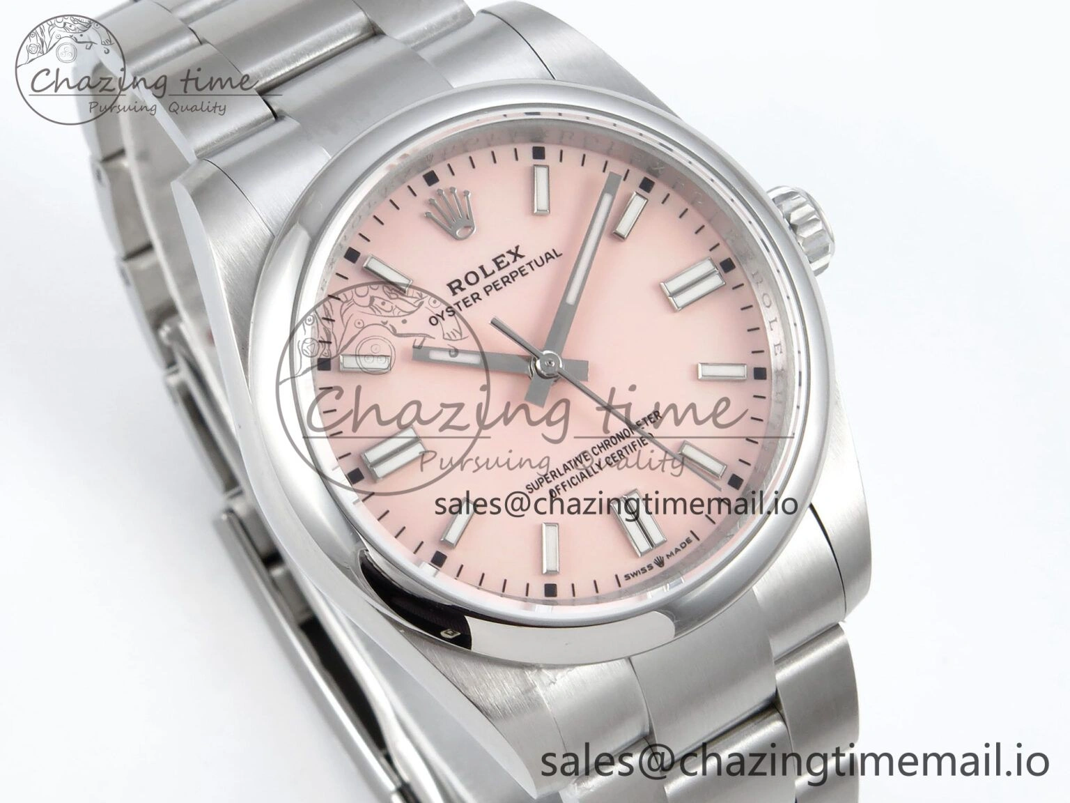 Oyster Perpetual 126000 36mm DIWF 1:1 Best Edition 904L Steel Pink Dial A3230