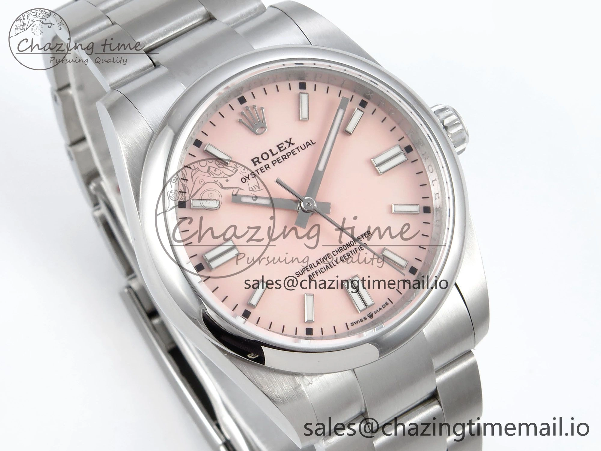 Oyster Perpetual 126000 36mm DIWF 1:1 Best Edition 904L Steel Pink Dial A3230