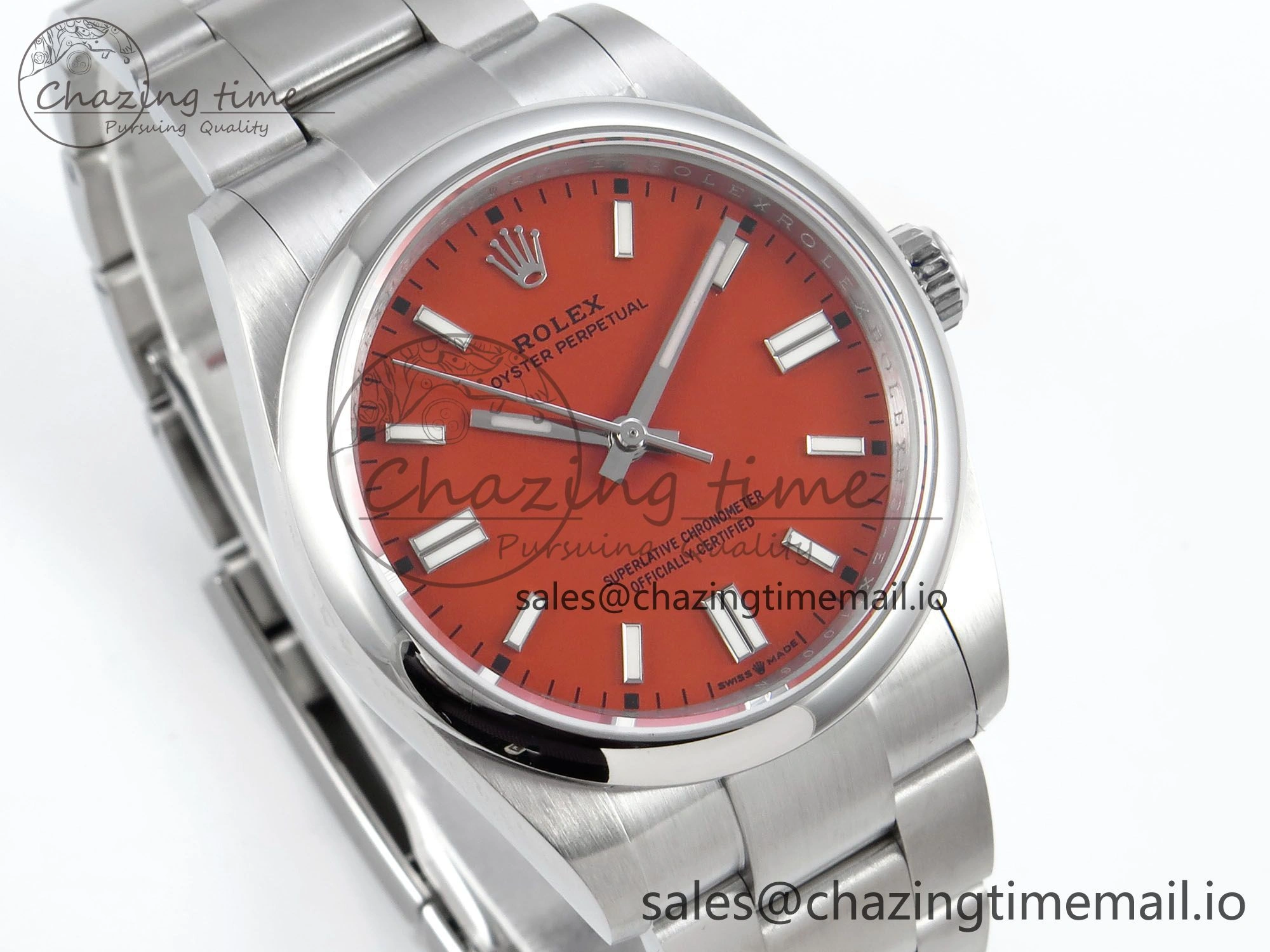 Oyster Perpetual 126000 36mm DIWF 1:1 Best Edition 904L Steel Red Dial A3230