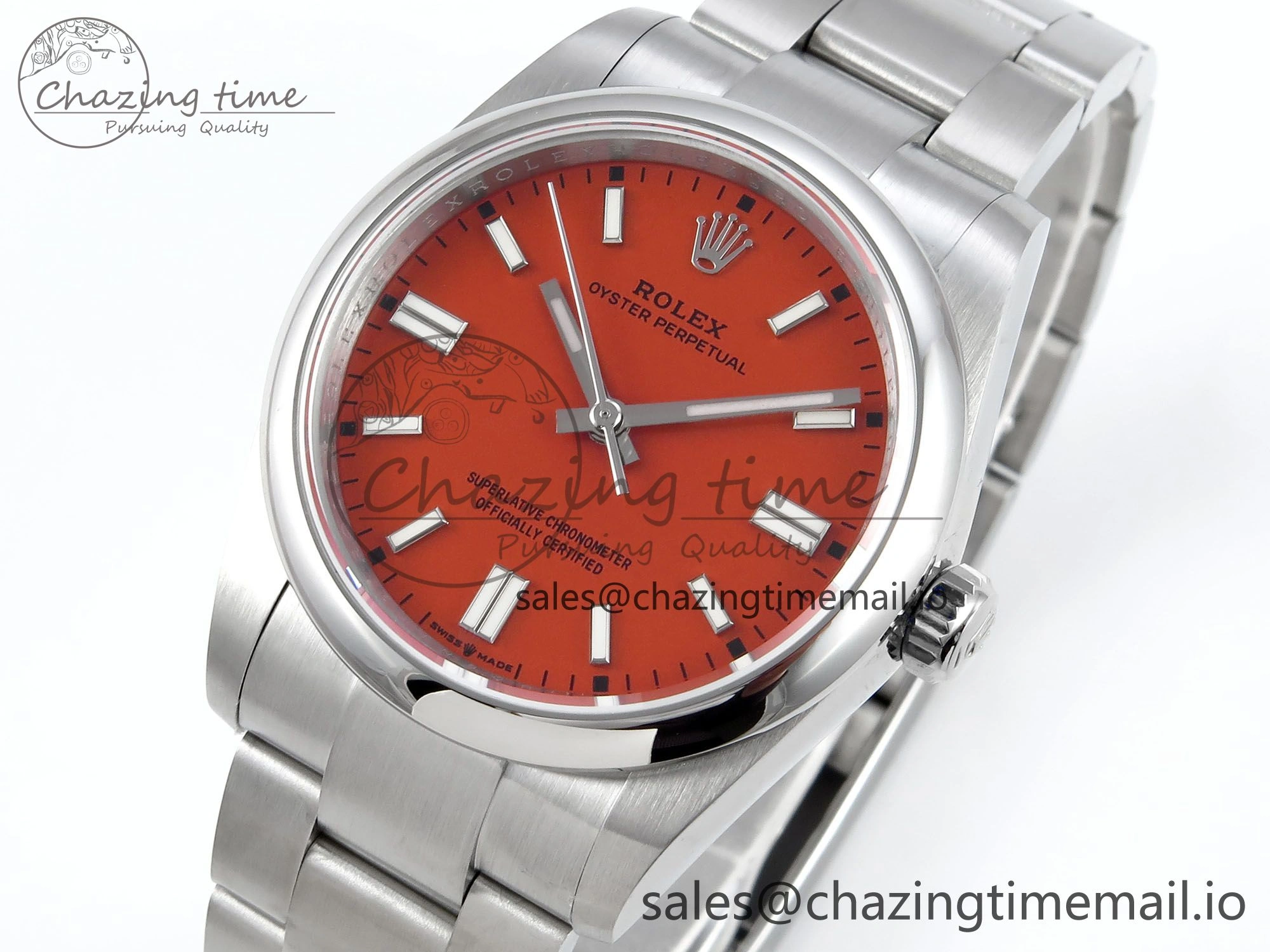 Oyster Perpetual 126000 36mm DIWF 1:1 Best Edition 904L Steel Red Dial A3230