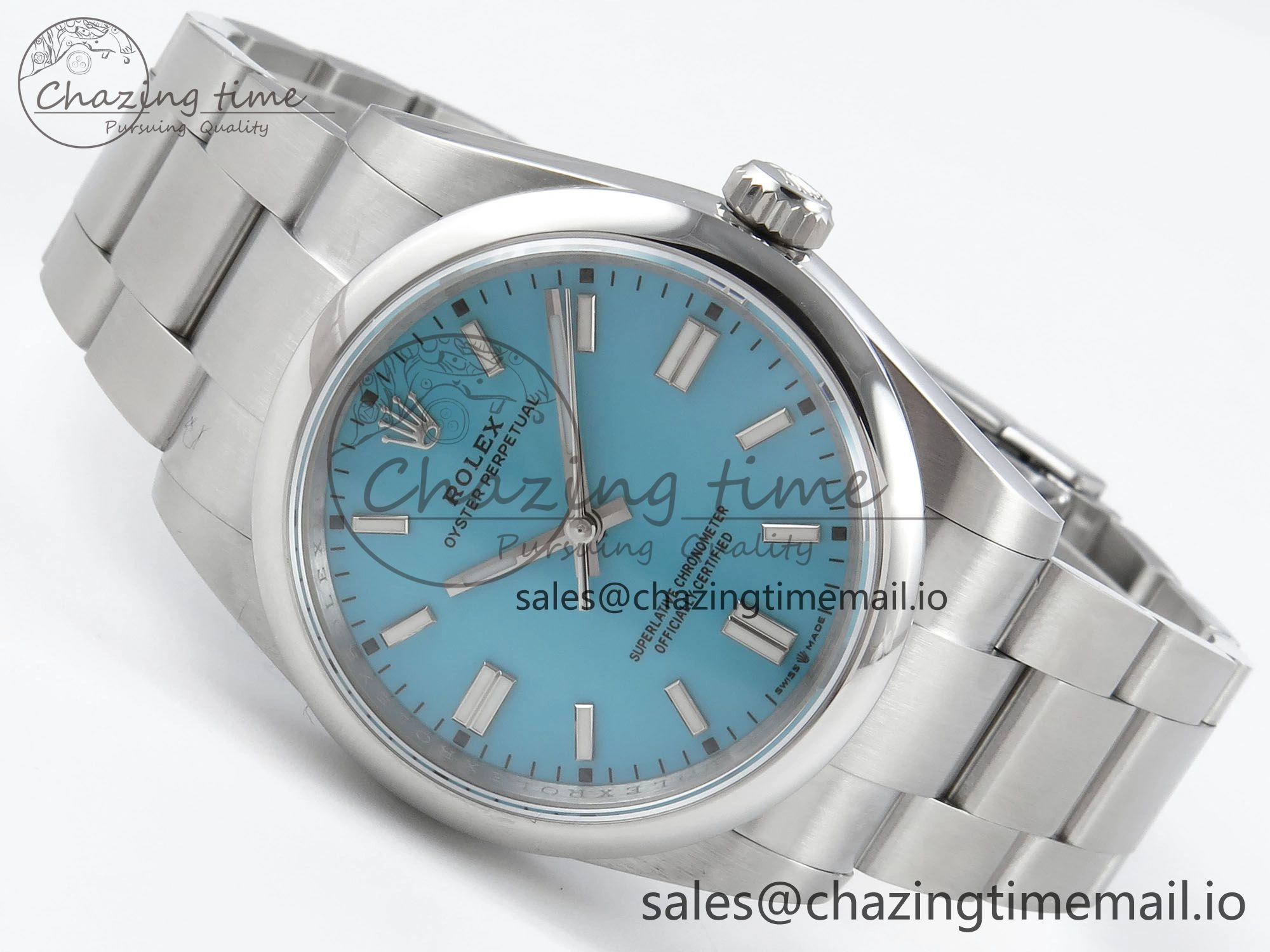 Oyster Perpetual 126000 36mm DIWF 1:1 Best Edition 904L Steel Tiffany Blue Dial A3230