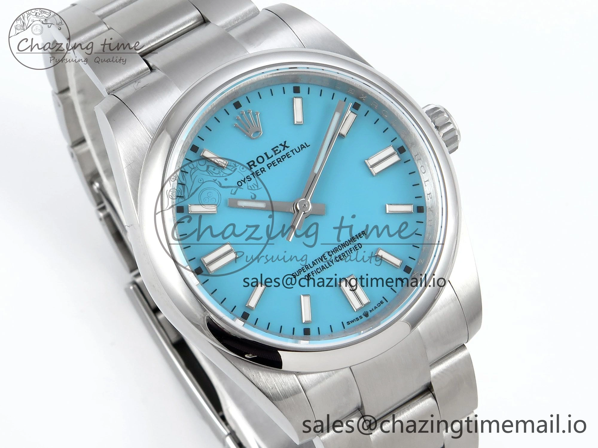 Oyster Perpetual 126000 36mm DIWF 1:1 Best Edition 904L Steel Tiffany Blue Dial A3230