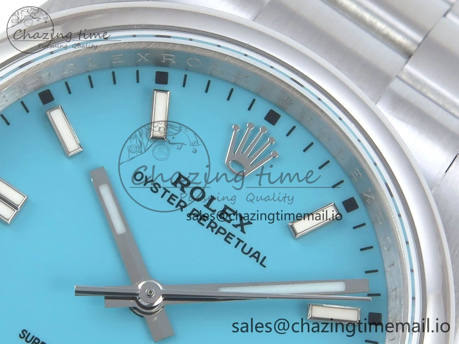 Oyster Perpetual 126000 36mm DIWF 1:1 Best Edition 904L Steel Tiffany Blue Dial A3230