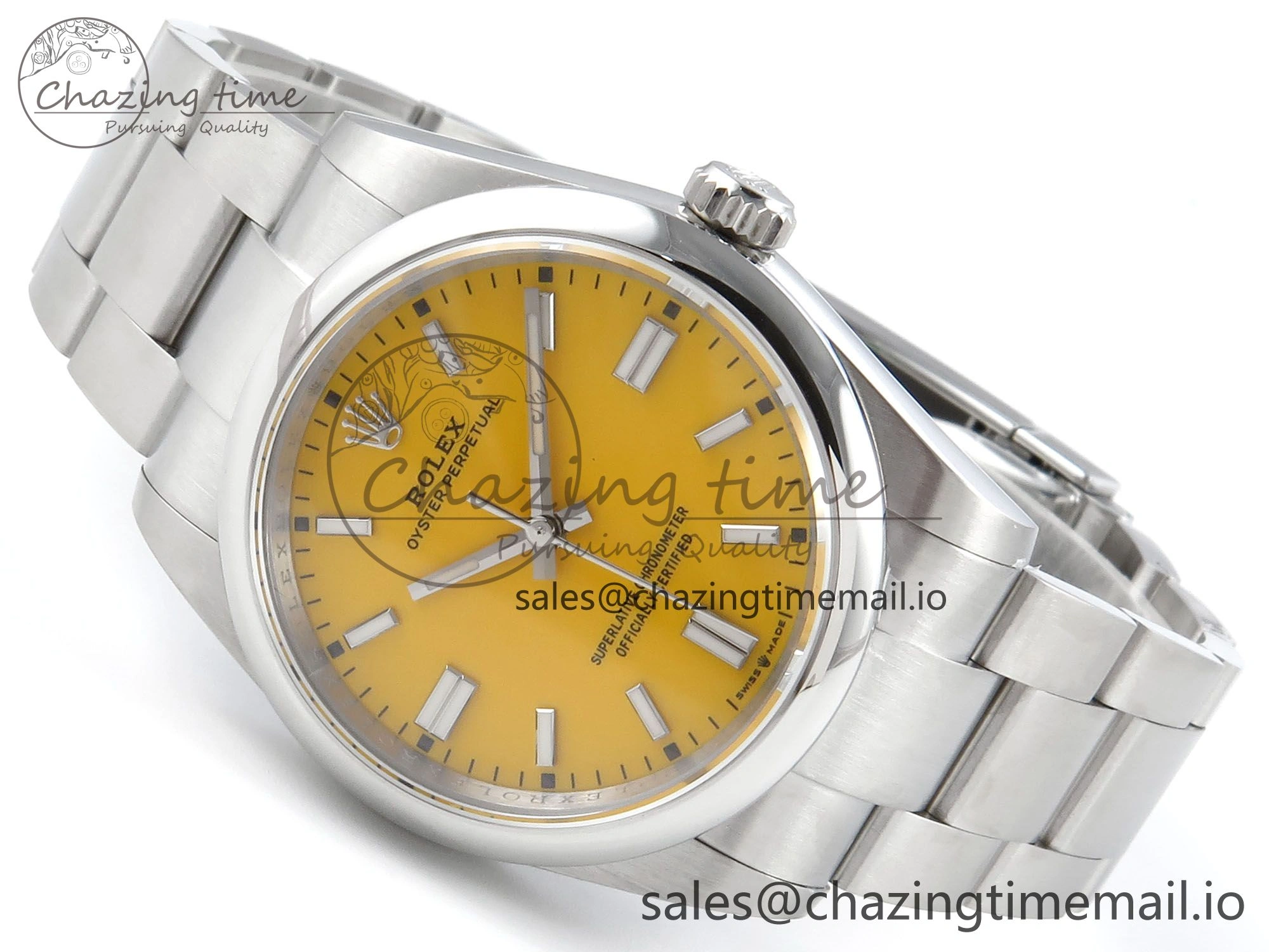 Oyster Perpetual 126000 36mm DIWF 1:1 Best Edition 904L Steel Yellow Dial A3230