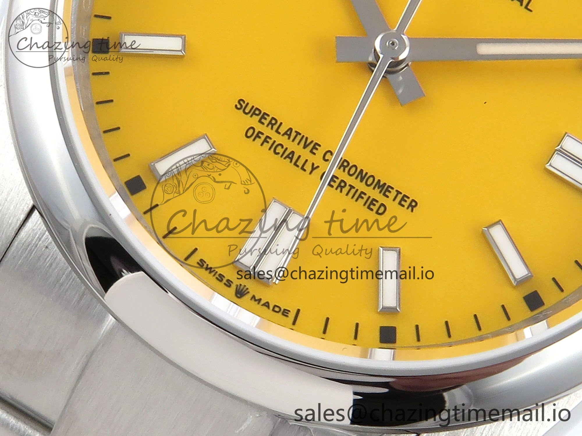 Oyster Perpetual 126000 36mm DIWF 1:1 Best Edition 904L Steel Yellow Dial A3230