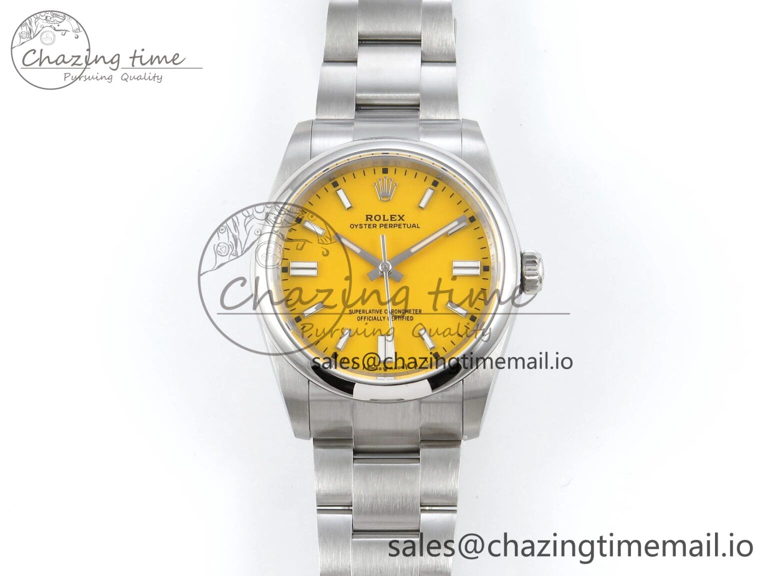 Oyster Perpetual 126000 36mm DIWF 1:1 Best Edition 904L Steel Yellow Dial A3230
