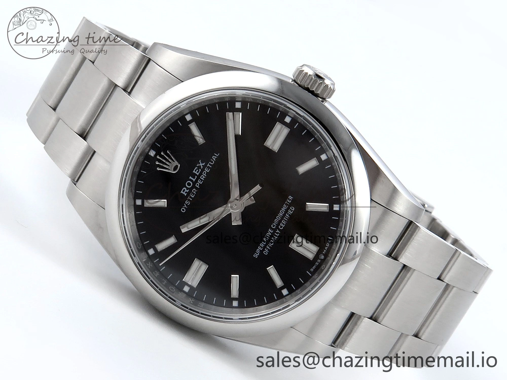 Oyster Perpetual 126000 36mm EWEF Best Edition 904L Steel Black Dial A3230