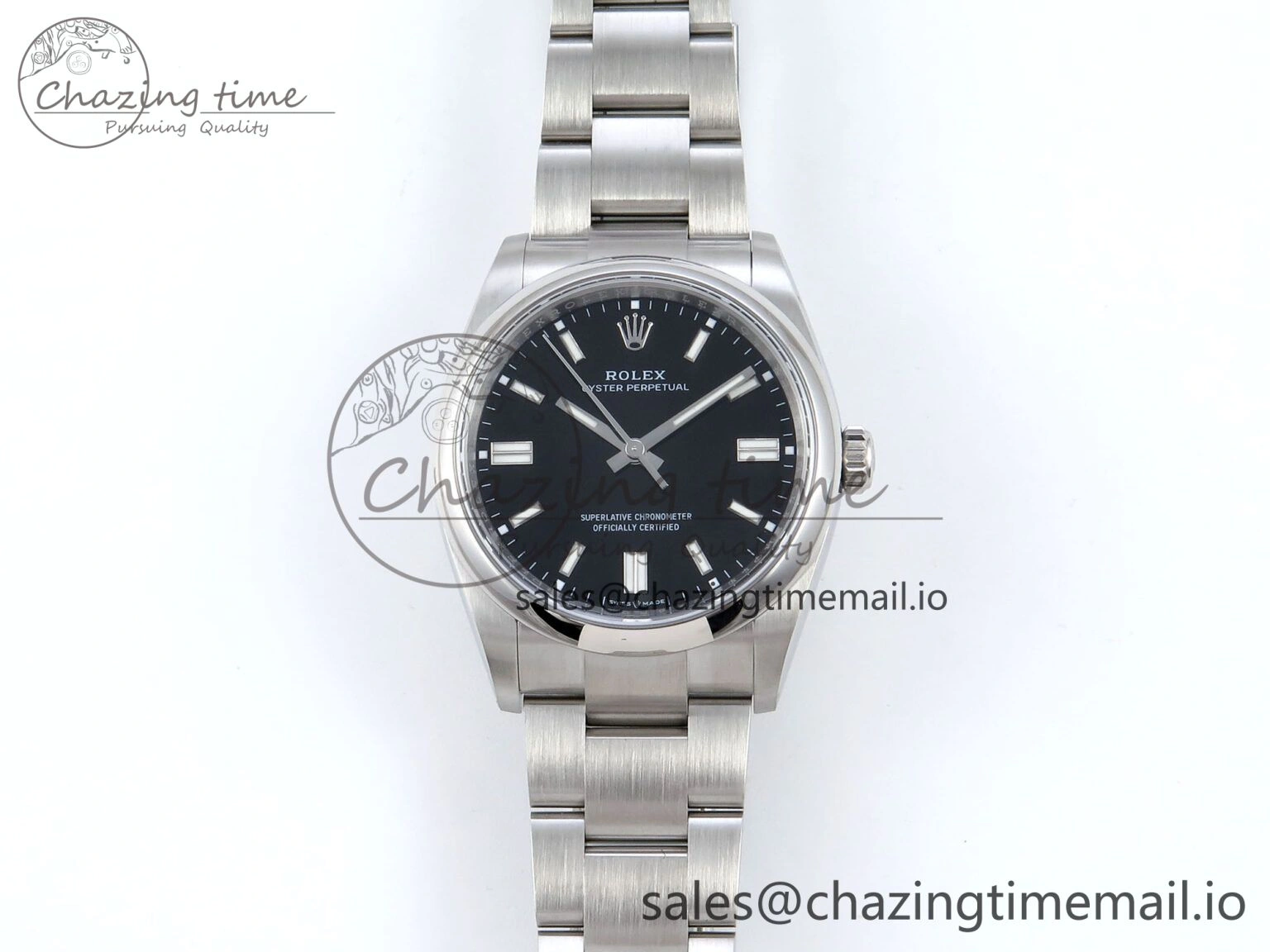 Oyster Perpetual 126000 36mm EWEF Best Edition 904L Steel Black Dial A3230