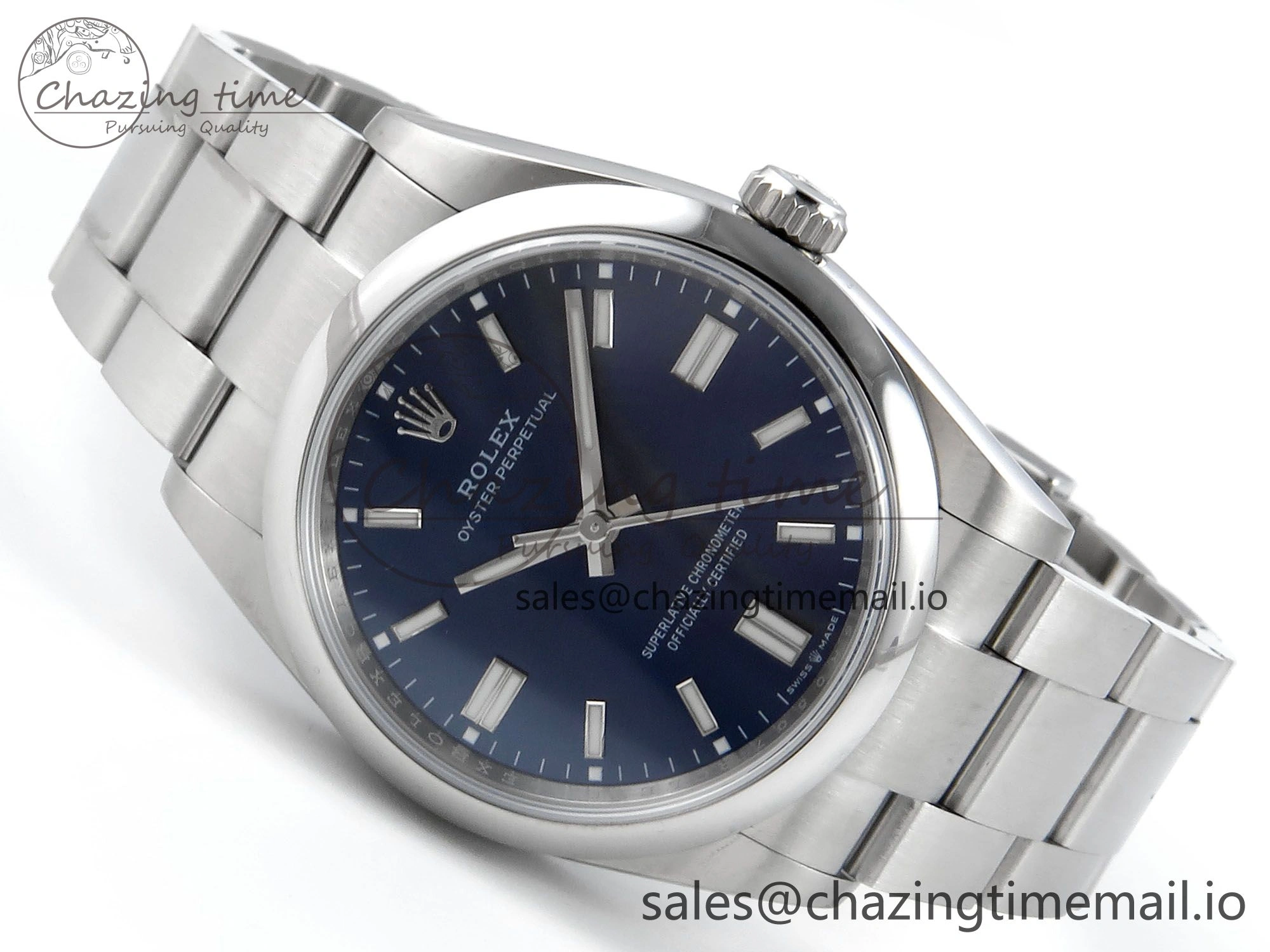 Oyster Perpetual 126000 36mm EWEF Best Edition 904L Steel Blue Dial A3230
