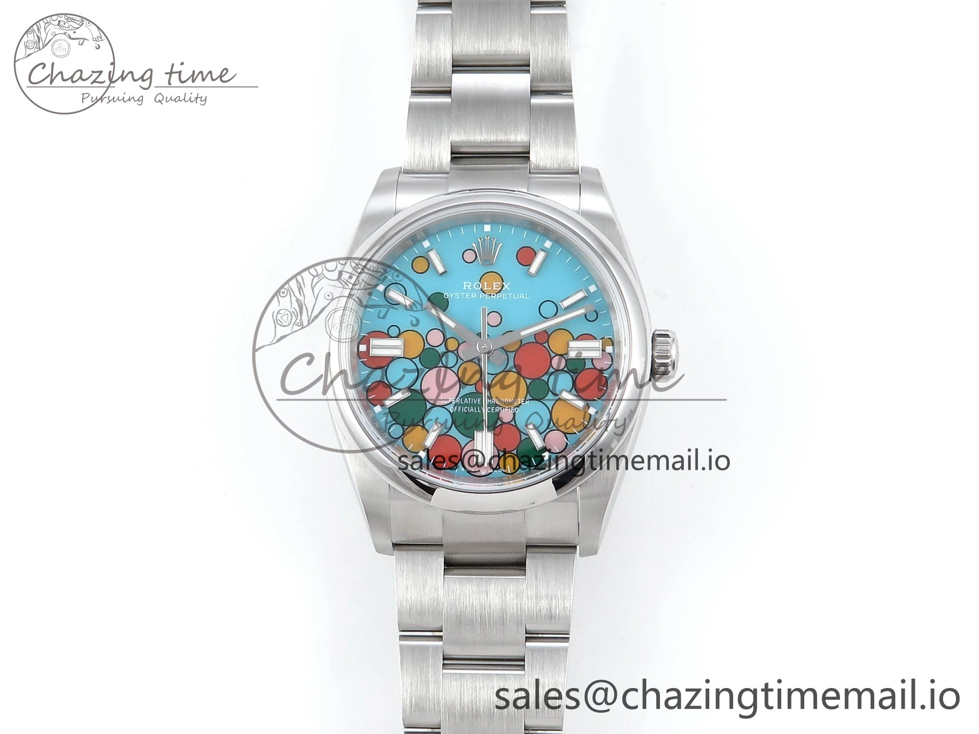 Oyster Perpetual 126000 36mm EWEF Best Edition 904L Steel Celebration Dial A3230