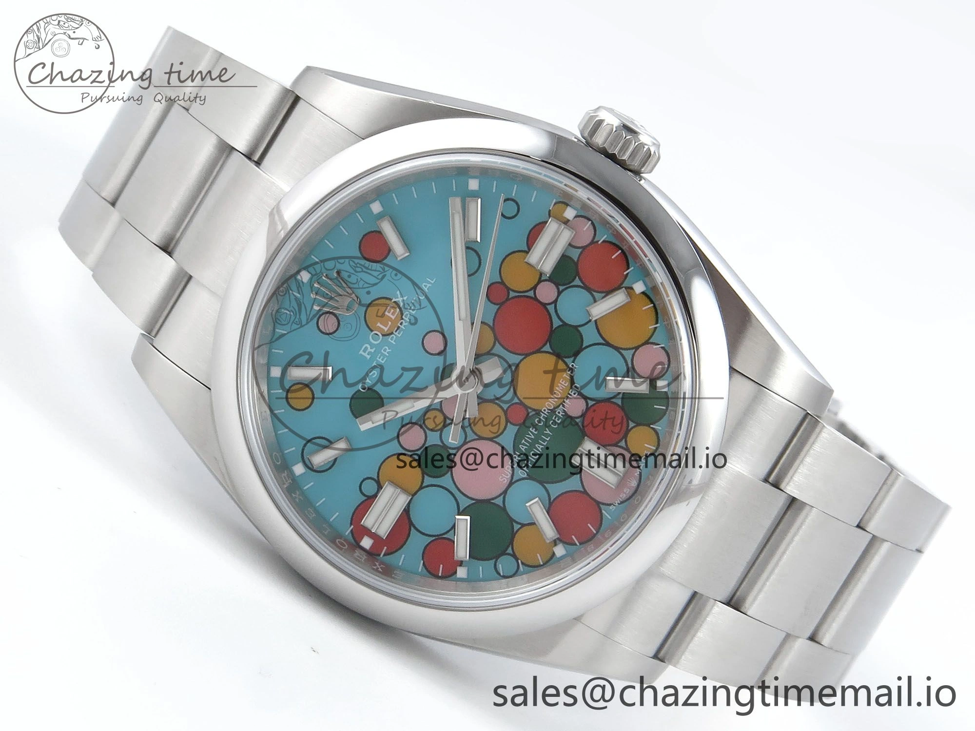 Oyster Perpetual 126000 36mm EWEF Best Edition 904L Steel Celebration Dial A3230