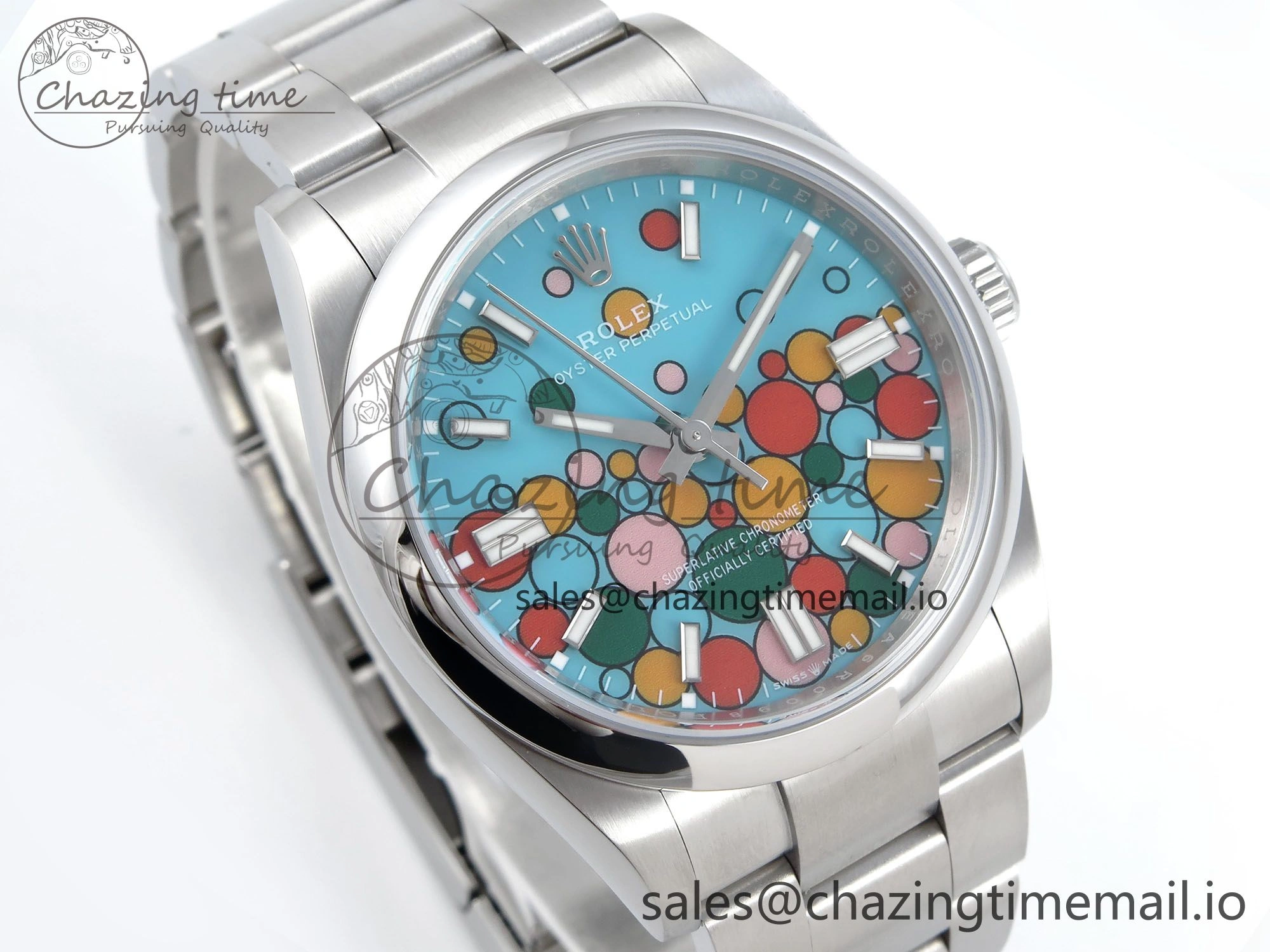 Oyster Perpetual 126000 36mm EWEF Best Edition 904L Steel Celebration Dial A3230