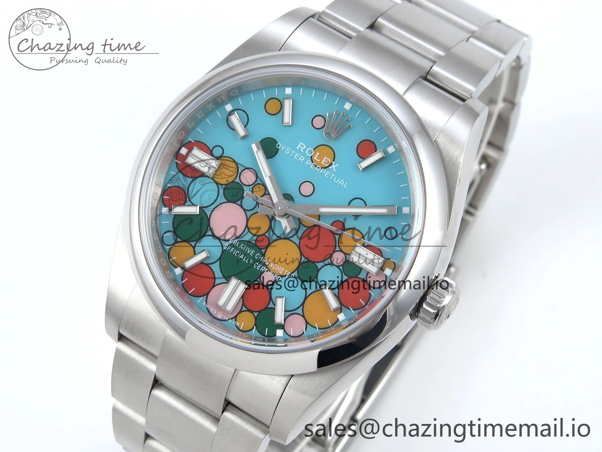 Oyster Perpetual 126000 36mm EWEF Best Edition 904L Steel Celebration Dial A3230
