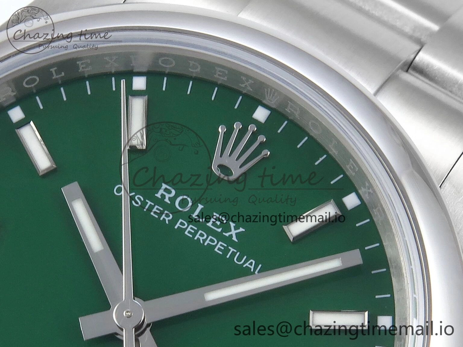 Oyster Perpetual 126000 36mm EWEF Best Edition 904L Steel Green Dial A3230