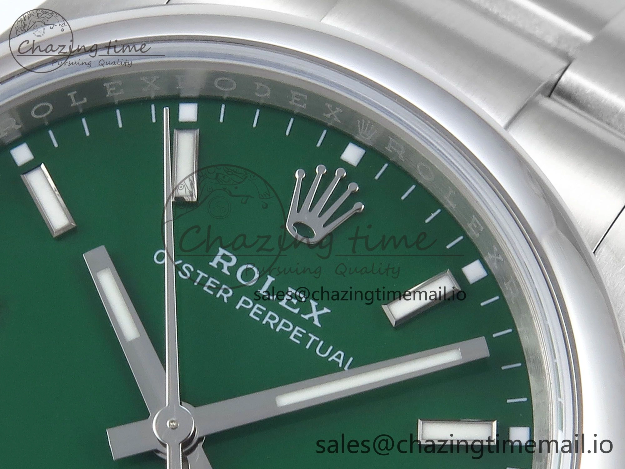 Oyster Perpetual 126000 36mm EWEF Best Edition 904L Steel Green Dial A3230