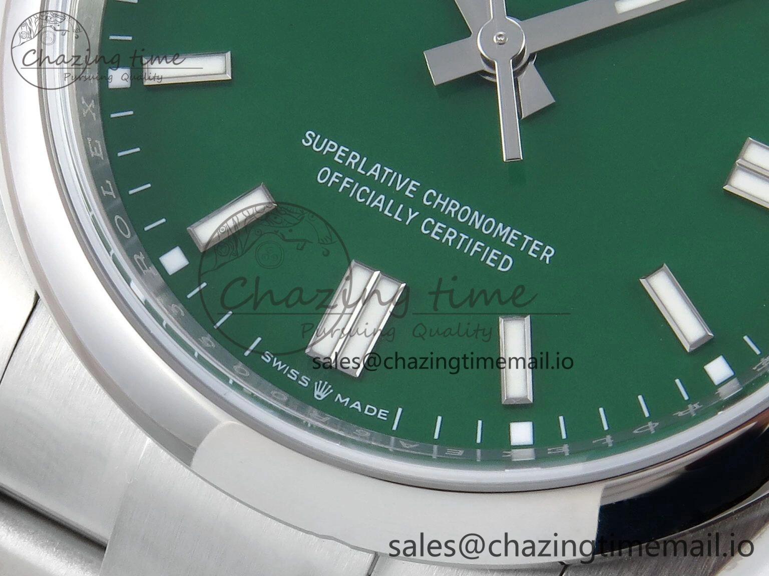 Oyster Perpetual 126000 36mm EWEF Best Edition 904L Steel Green Dial A3230