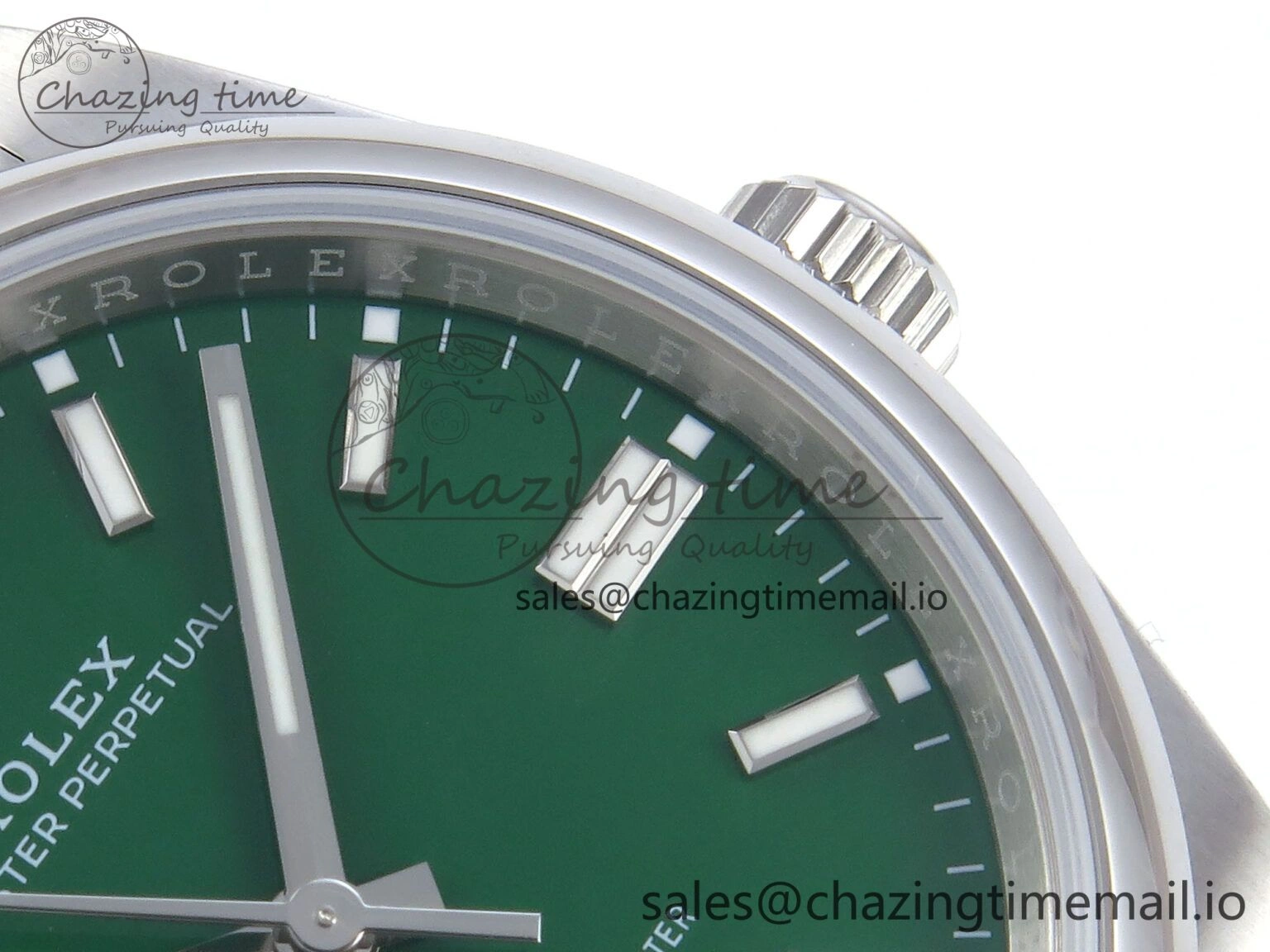 Oyster Perpetual 126000 36mm EWEF Best Edition 904L Steel Green Dial A3230