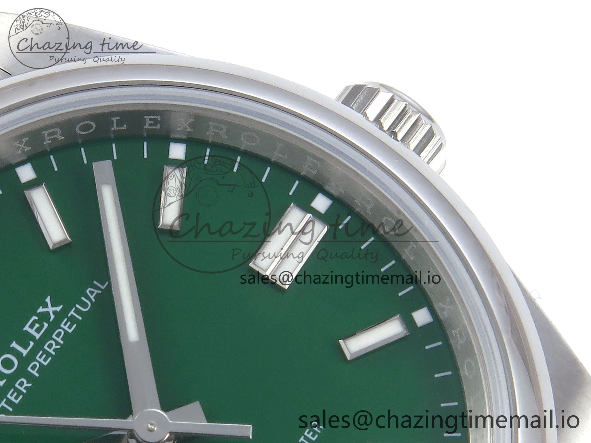Oyster Perpetual 126000 36mm EWEF Best Edition 904L Steel Green Dial A3230