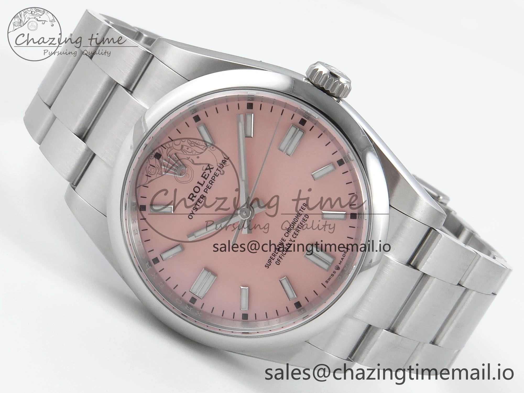 Oyster Perpetual 126000 36mm EWEF Best Edition 904L Steel Pink Dial A3230