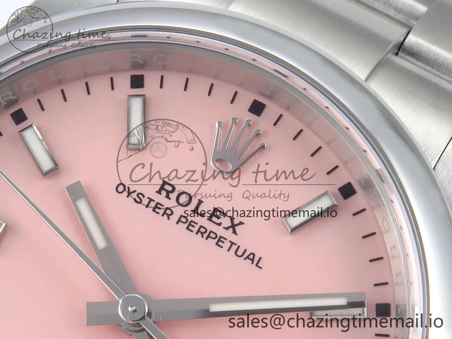 Oyster Perpetual 126000 36mm EWEF Best Edition 904L Steel Pink Dial A3230