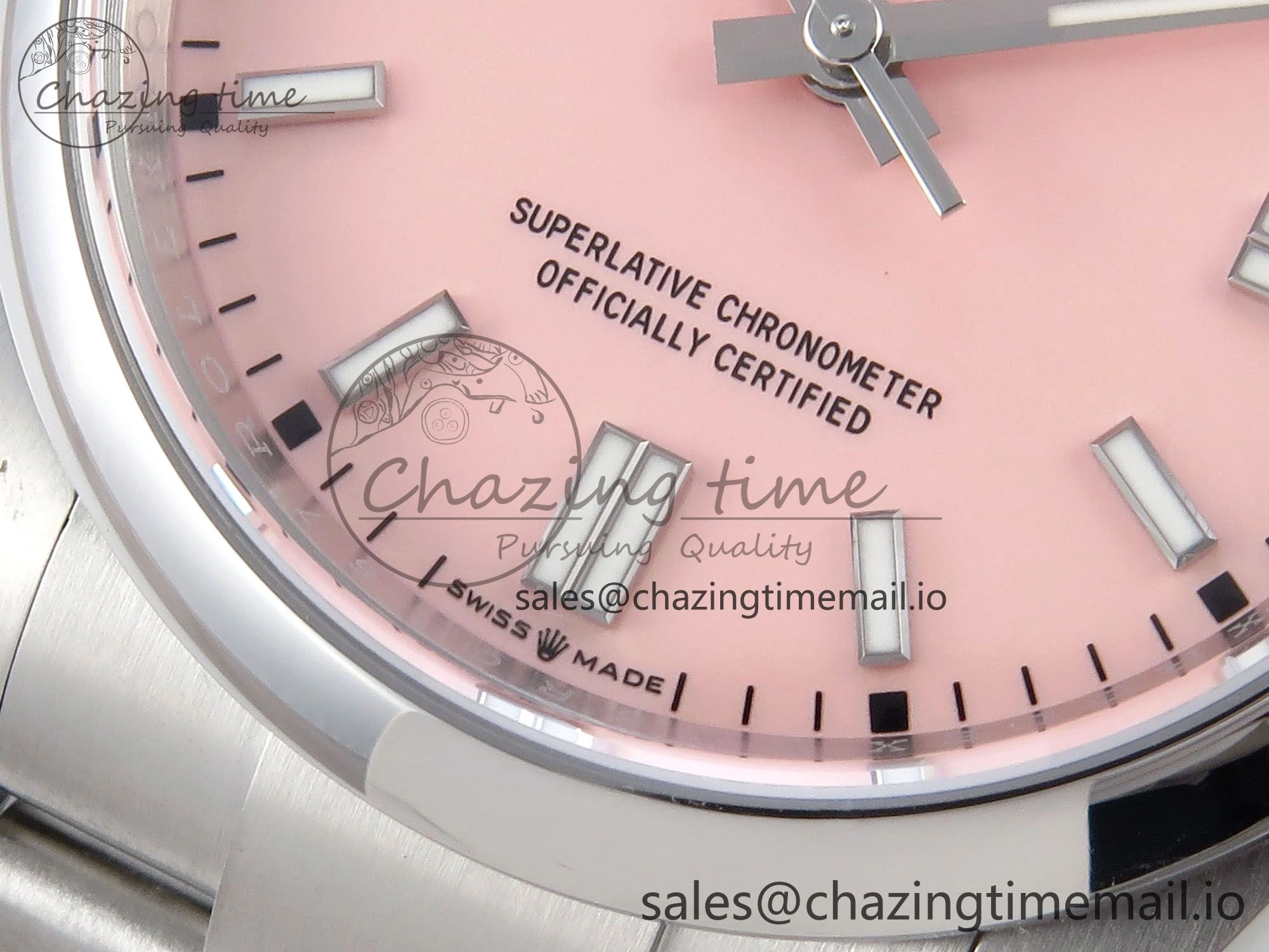Oyster Perpetual 126000 36mm EWEF Best Edition 904L Steel Pink Dial A3230