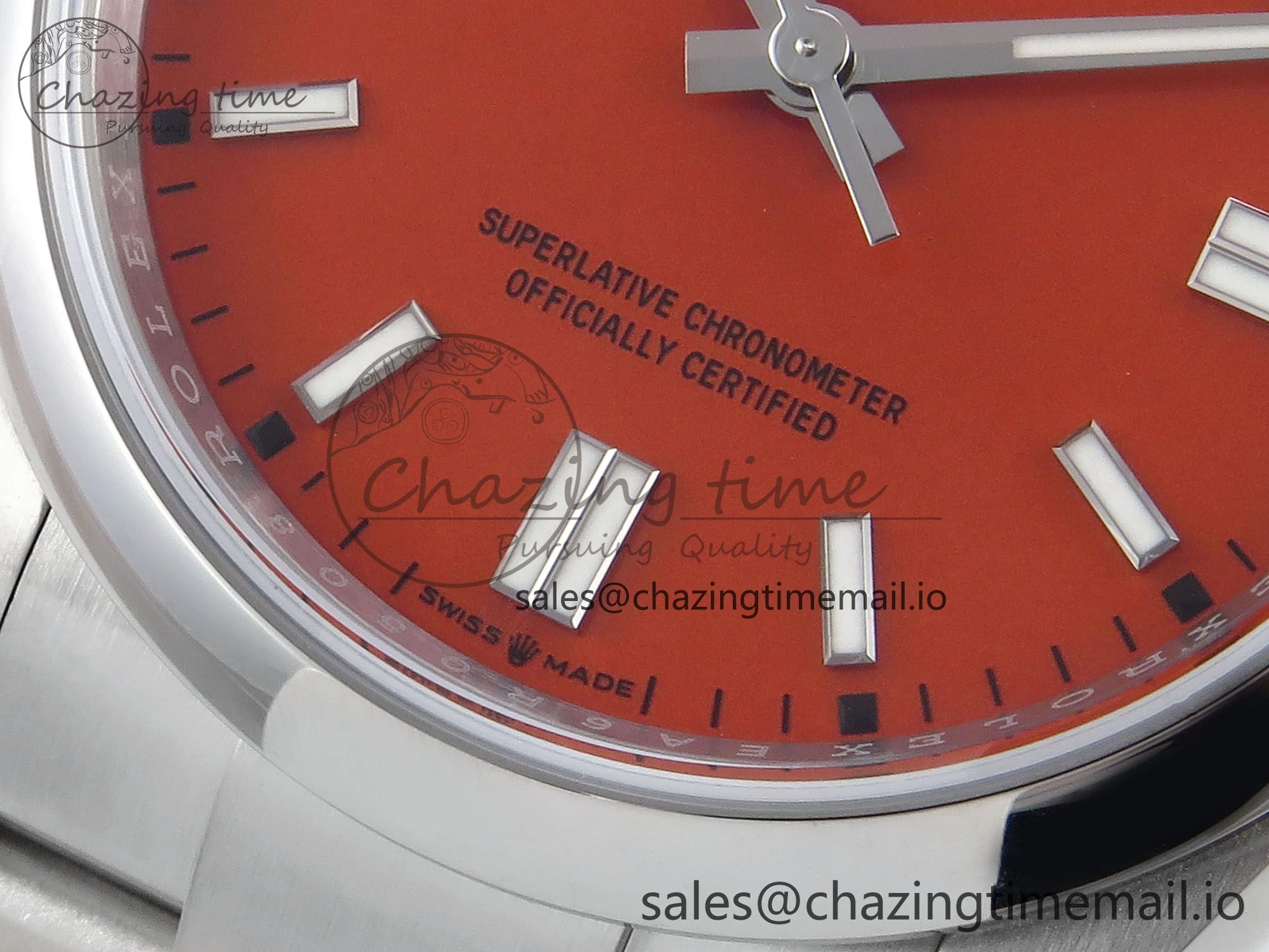 Oyster Perpetual 126000 36mm EWEF Best Edition 904L Steel Red Dial A3230