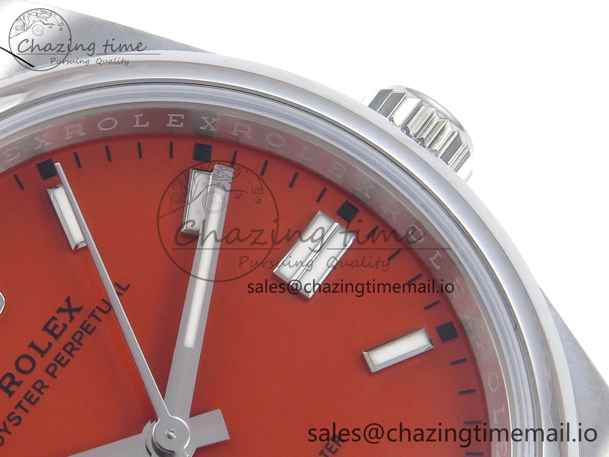 Oyster Perpetual 126000 36mm EWEF Best Edition 904L Steel Red Dial A3230