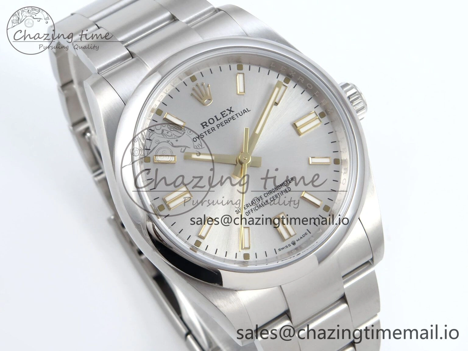 Oyster Perpetual 126000 36mm EWEF Best Edition 904L Steel Silver Dial A3230