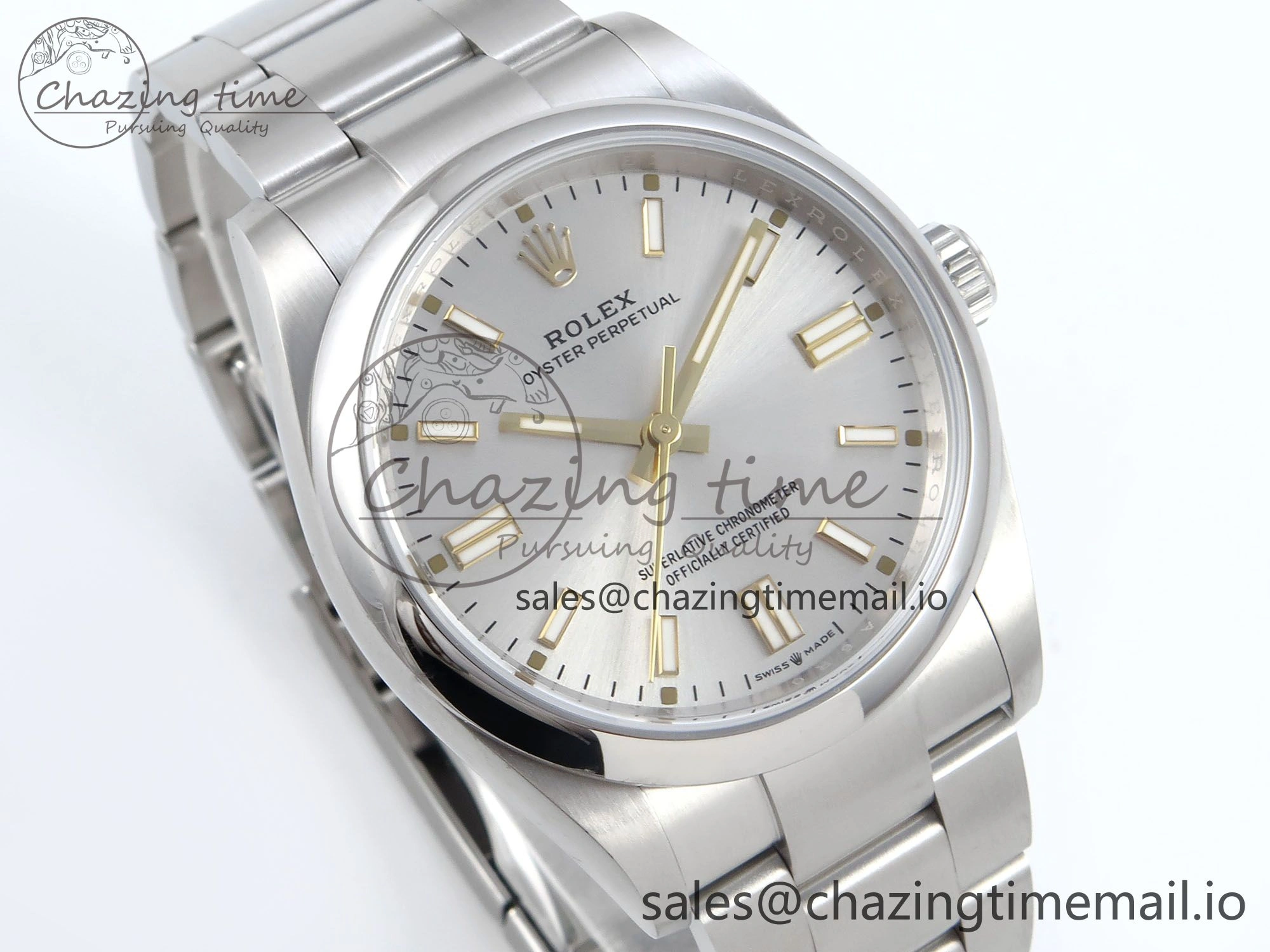 Oyster Perpetual 126000 36mm EWEF Best Edition 904L Steel Silver Dial A3230