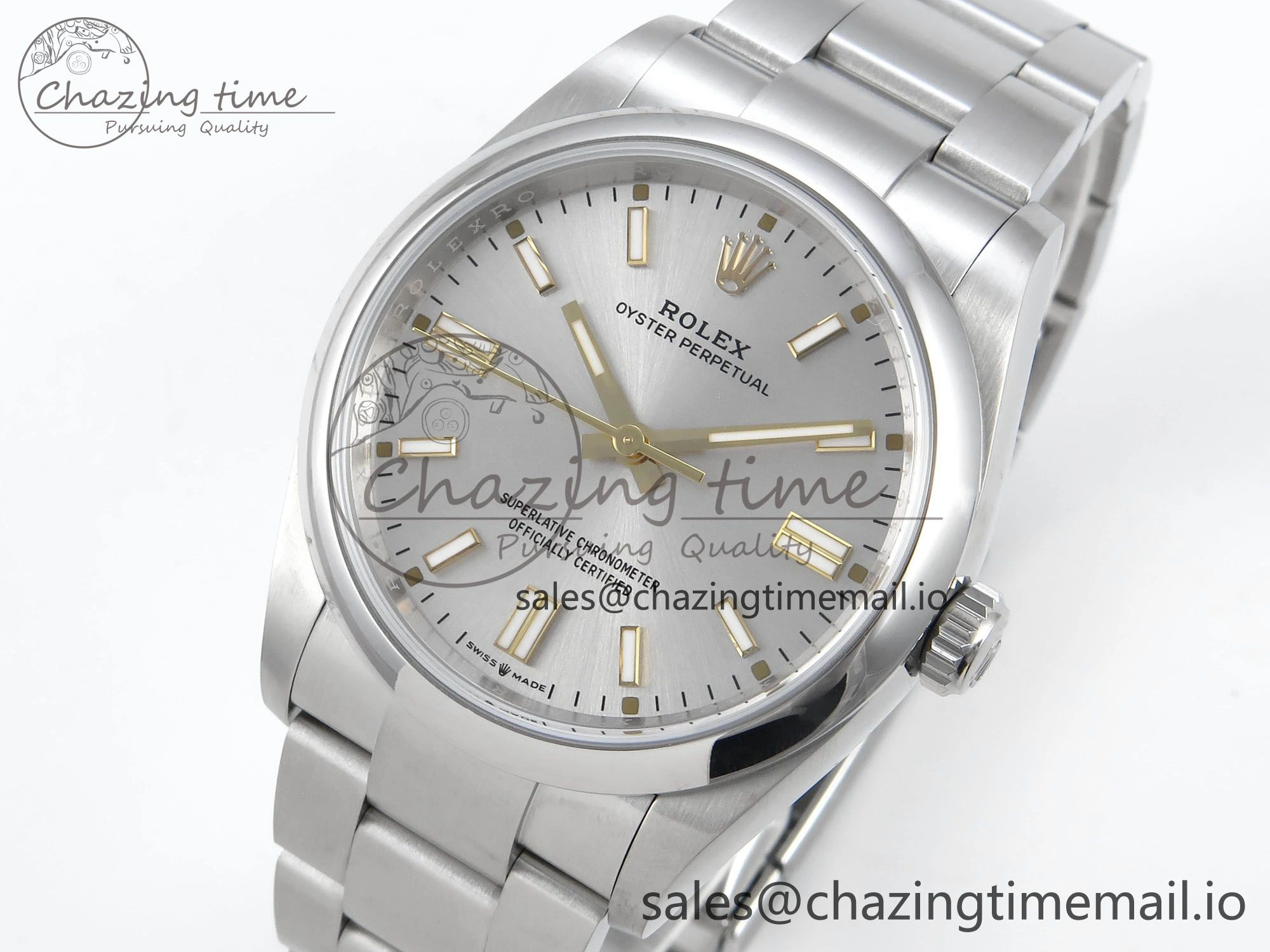 Oyster Perpetual 126000 36mm EWEF Best Edition 904L Steel Silver Dial A3230
